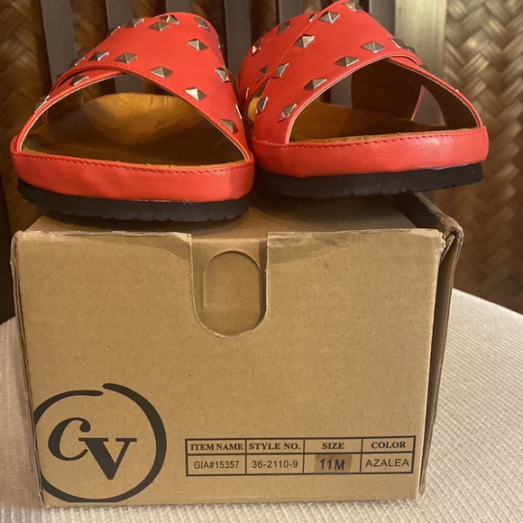 COMFORTVIEW - Gia Studded Sandal Coral 11M NIB - Picture 8 of 9